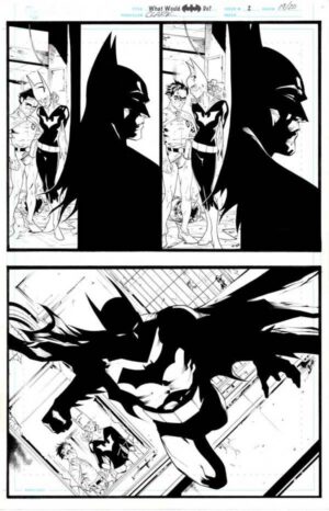 Legends of the Dark Knight #84 p.19-20 by Matthew Clark and Wade von Grawbadger