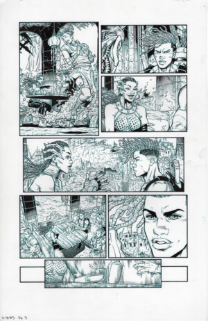 Aquaman: The Becoming #5 pages 5 by Diego Olortegui and Wade von Grawbadger