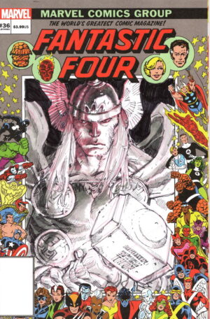 Thor on Fantastic Four Sketch Cover by Eric Canete