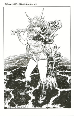 Demon Wars Down in Flames #1 Cover by Dan Panosian