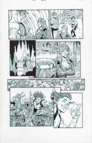 Aquaman: The Becoming #1 page 9 by Diego Olortegui and Wade von Grawbadger
