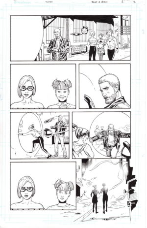 Blue and Gold #6 Page 3 by Ryan Sook and Wade von Grawbadger