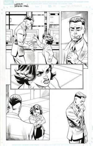 Superior Spider-Man #1 p.15 by Mike Hawthorne and Wade von Grawbadger