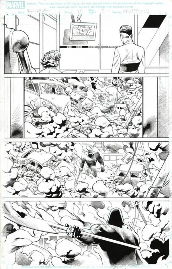 Superior Spider-Man #1 p.18 by Wade von Grawbadger