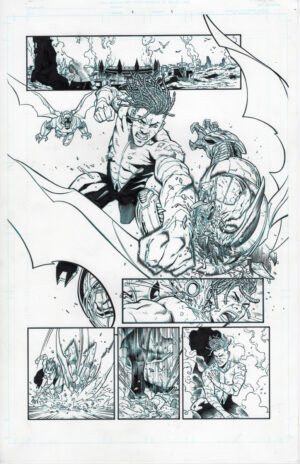 Aquaman: The Becoming #1 page 1 by Diego Olortegui and Wade von Grawbadger