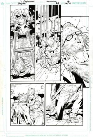 Hero #21 p.18 by Dale Eaglesham and Wade von Grawbadger