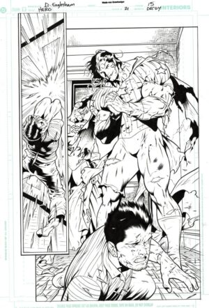 Hero #21 p.15 by Dale Eaglesham and Wade von Grawbadger