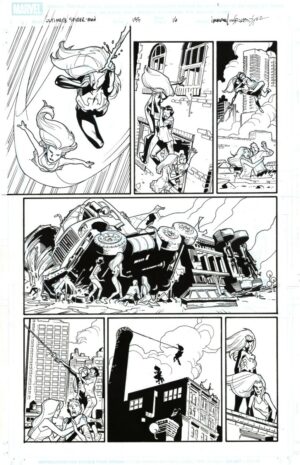 Ultimate Spider-Man #133 p.16 by Stuart Immonen and Wade von Grawbadger