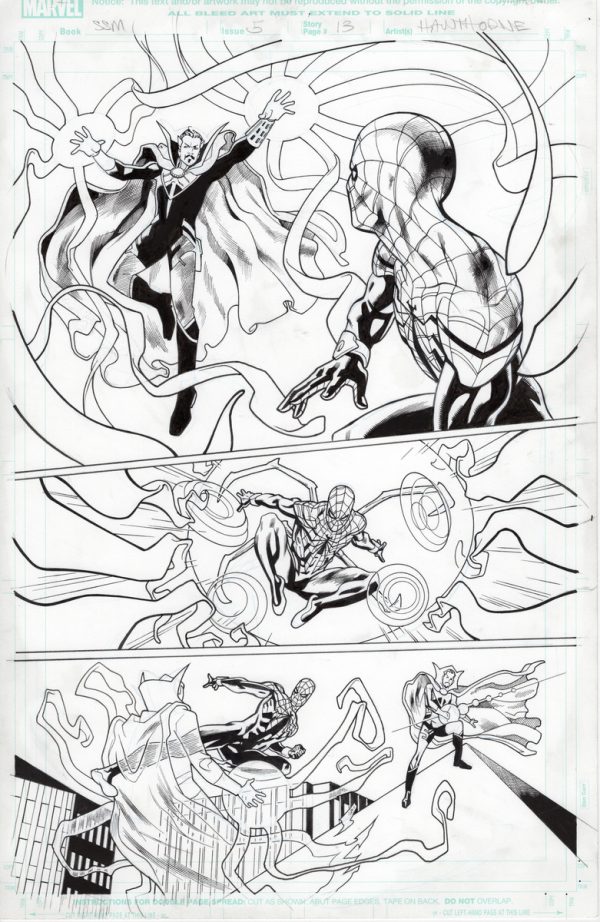 Superior Spider-Man #5 page 13 by Mike Hawthorne and Wade von Grawbadger