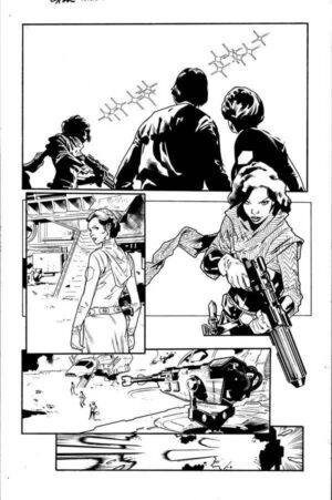 Star Wars #8 p.06 by Stuart Immonen and Wade von Grawbadger