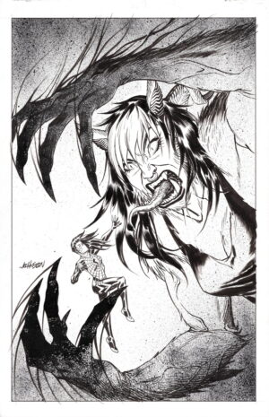 Silk #4 Cover by Dave Johnson