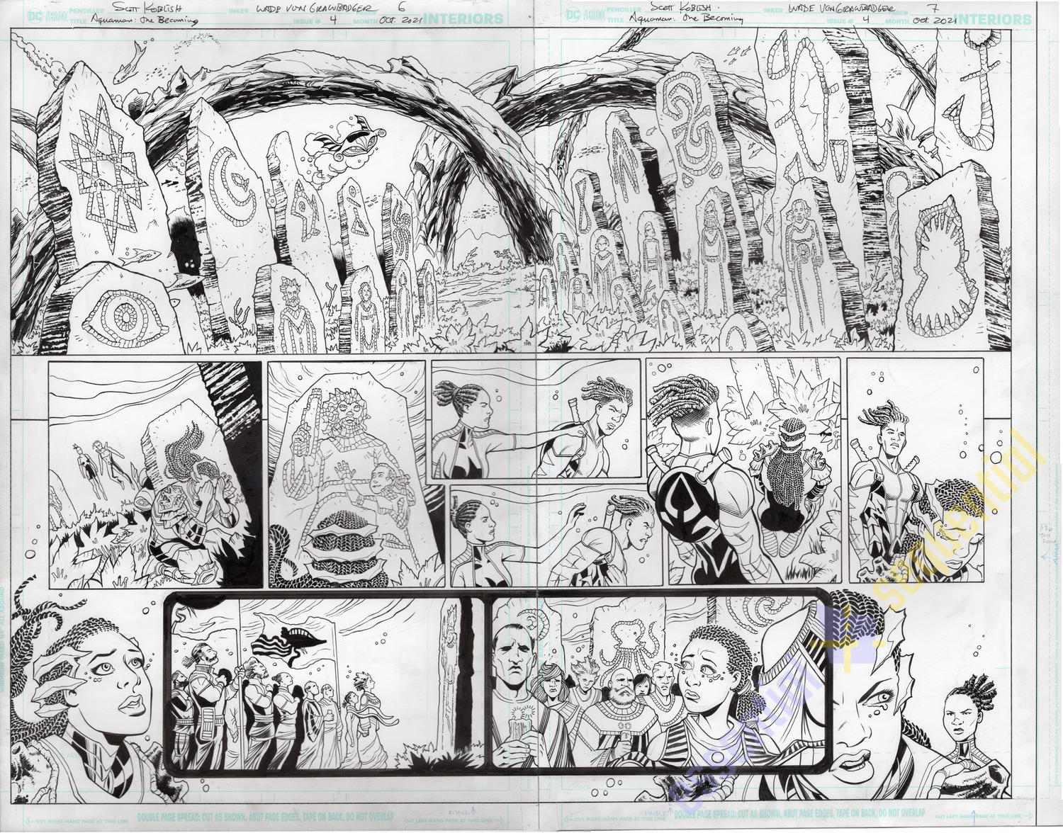 Aquaman: The Becoming #4 pages 6-7 by Scott Koblish and Wade von Grawbadger 1 Aquaman: The Becoming #4 pages 6-7 by Scott Koblish and Wade von Grawbadger