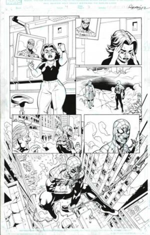 Superior Spider-Man #4 p.03 by Mike Hawthorne and Wade von Grawbadger