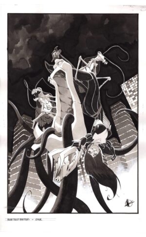 Alien Toilet Monsters Cover by Matteo Scalera