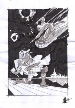 Thor #1 Cover Layout Version 2 by Matteo Scalera