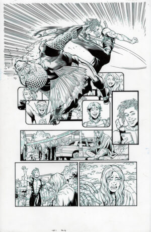 Aquaman: The Becoming #1 page 16 by Diego Olortegui and Wade von Grawbadger