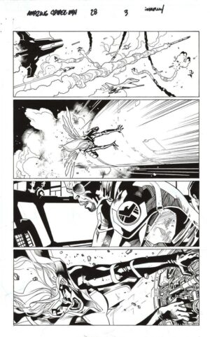 Amazing Spider-Man #28 p.03 by Stuart Immonen and Wade von Grawbadger