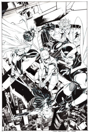 Titans Worlds Finest #4 Cover by John Timms