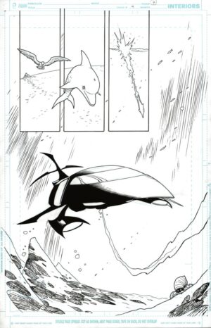 Teen Titans #4 p.07 by Wade von Grawbadger