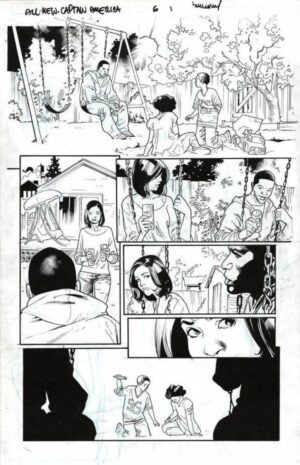 All-New Captain America #6 p.01 by Stuart Immonen and Wade von Grawbadger