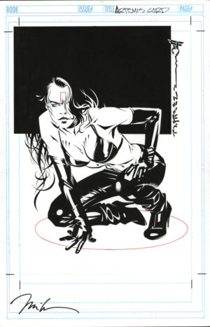 Artemis Card Art by Brian Stelfreeze