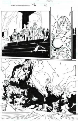Ultimate Fantastic Four Annual 2 p.32 by Stuart Immonen & Wade von Grawbadger