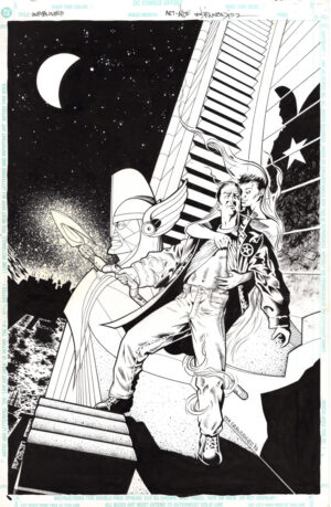 Starman Unpublished Page by Wade von Grawbadger