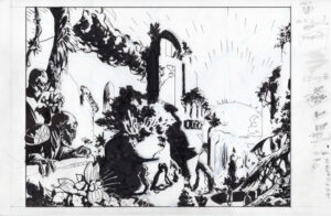 X-O Manowar #11 pages 8 and 9 by Cary Nord