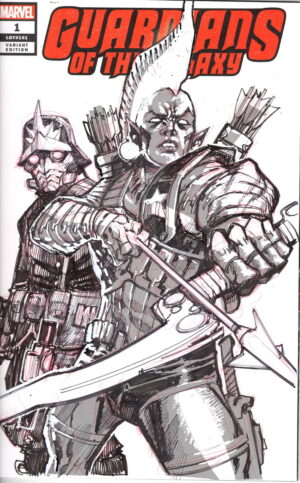 Yondu and Starloard on Guardians of the Galaxy Sketch Cover by Eric Canete