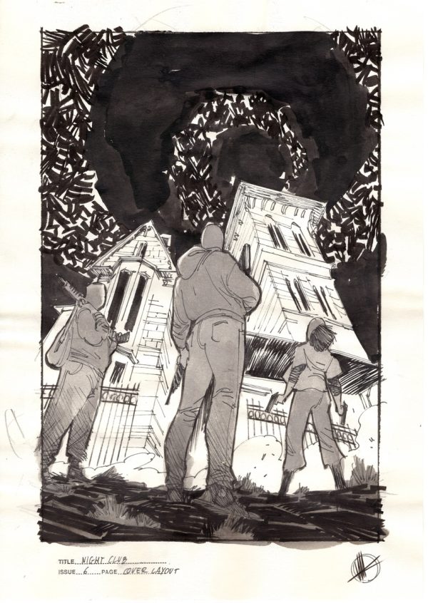 Night Club #6 Cover Art Preliminary by Matteo Scalera