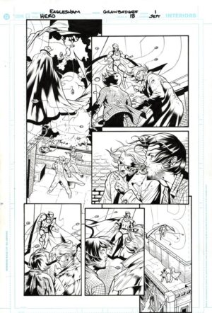 Hero #18 p.01 by Dale Eaglesham and Wade von Grawbadger