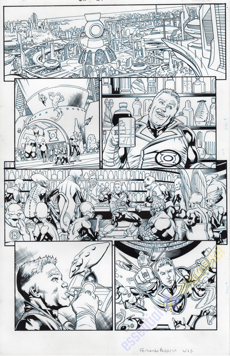 Green Lantern 80th Anniversary #1 page 1 by Fernando Pasarin and Wade von Grawbadger 1 Green Lantern 80th Anniversary #1 page 1 by Fernando Pasarin and Wade von Grawbadger