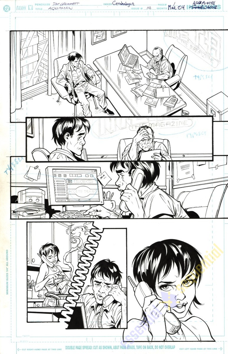 Aquaman #14 p.01 by Tom Grummett and Wade von Grawbadger 1 Aquaman #14 p.01 by Tom Grummett and Wade von Grawbadger