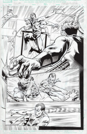 Superior Spider-Man #12 page 6 by Mike Hawthorne and Wade von Grawbadger