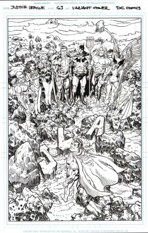 Justice League #63 Cover by Dan Panosian