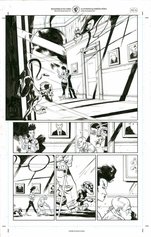 Wolverine and the X-Men #42 p.12 by Ramon Perez
