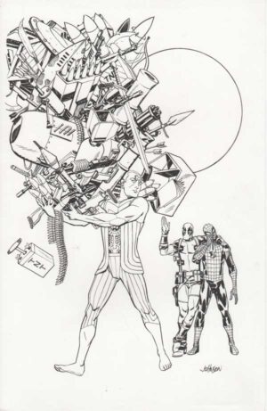 Spider-man vs Deadpool #40 Cover by Dave Johnson