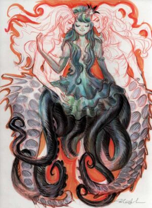 Girl with Tenticles by Mindy Lee