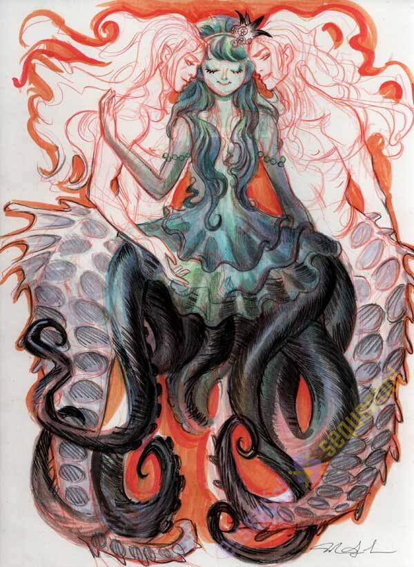 Girl with Tenticles by Mindy Lee