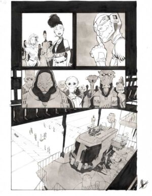 Space Bandits #4 p.11 by Matteo Scalera