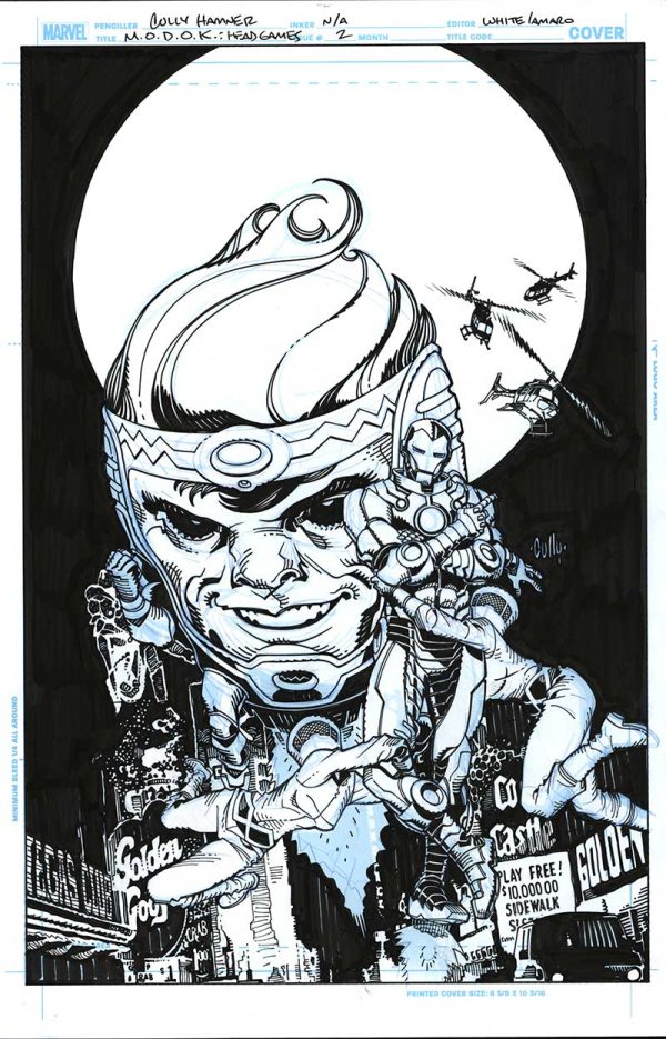 M.O.D.O.K.: Head Games #2 Cover by Cully Hamner