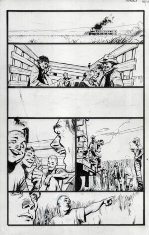 Damage #4 p.12 plus insert by Cary Nord