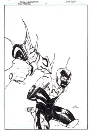 Blue Beetle #24 Cover by Rafael Albuquerque