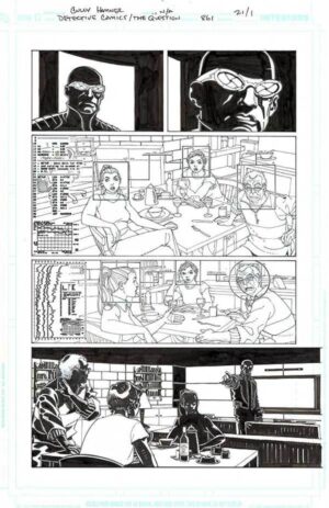 Detective Comics #861 page 1 by Cully Hamner