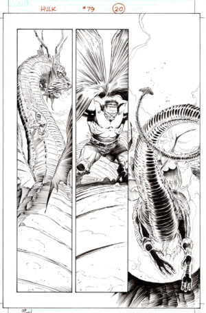 Hulk #79 p.20 by Lee Weeks