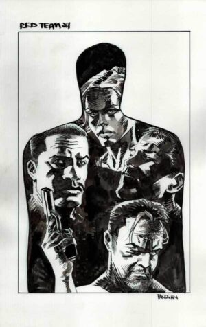 Red Team #1 Cover by Dan Panosian