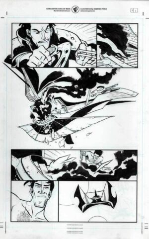 John Carter #1 p.01c by Ramon Perez