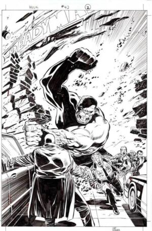 Hulk #42 p.02 by Lee Weeks