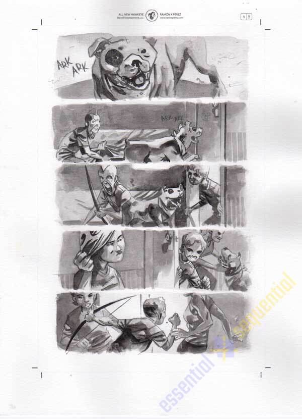All-New Hawkeye #5 p.08 by Ramon Perez