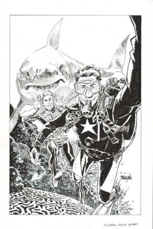 Aquaman #34 Selfie Varient by Dan Panosian